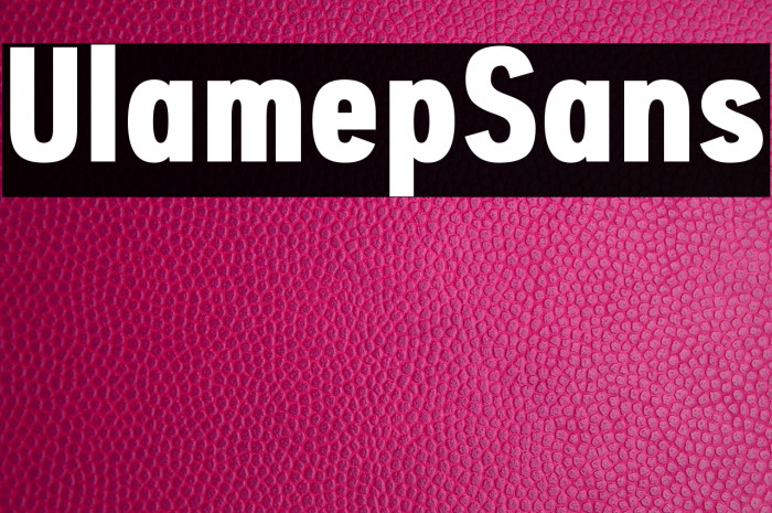 Ulamep Sans Example 2