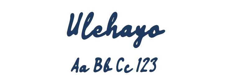 Ulehayo Font Preview