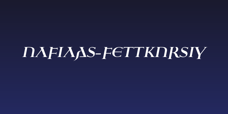 Ulfilas-FettKursiv Social Header
