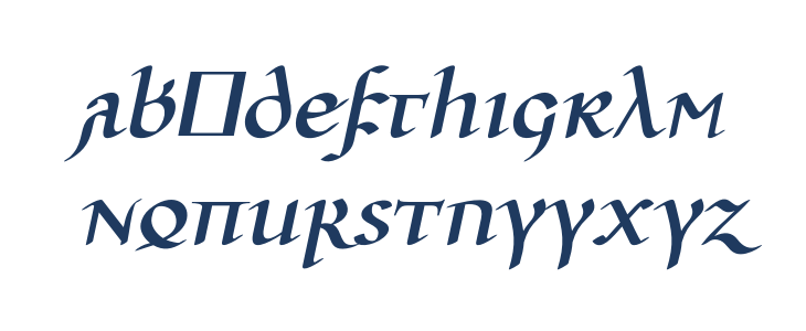Ulfilas-FettKursiv Lowercase