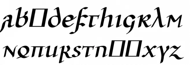 Ulfilas-FettKursiv Fuentes MINÚSCULAS