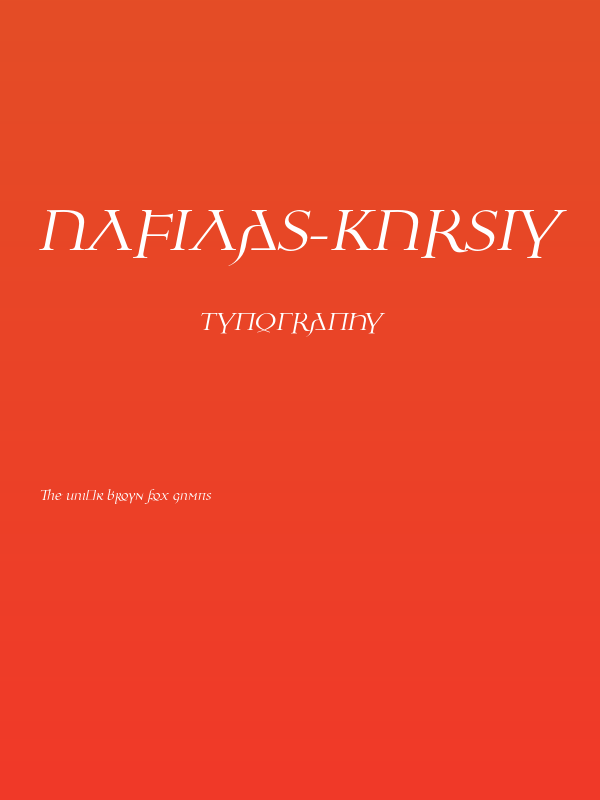 Ulfilas-Kursiv Poster