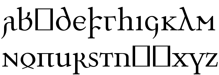 Ulfilas Font LOWERCASE