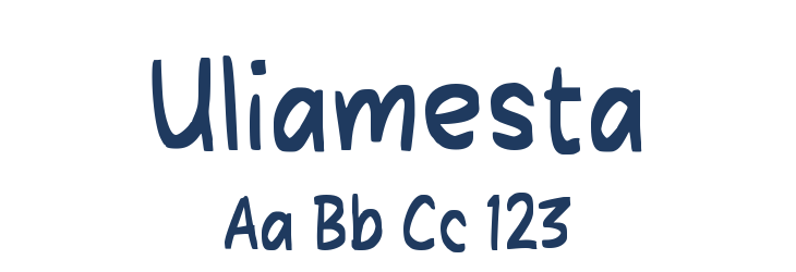 Uliamesta Font Preview