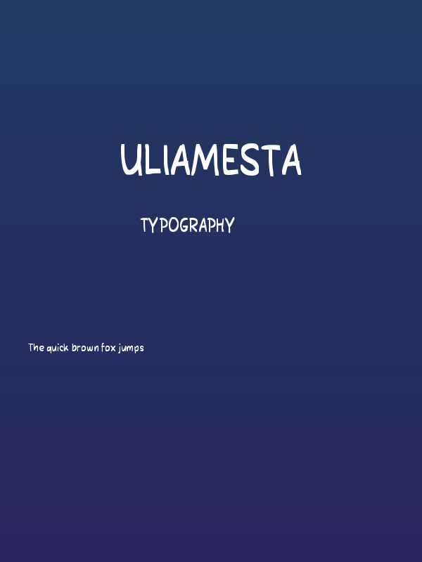 Uliamesta Poster