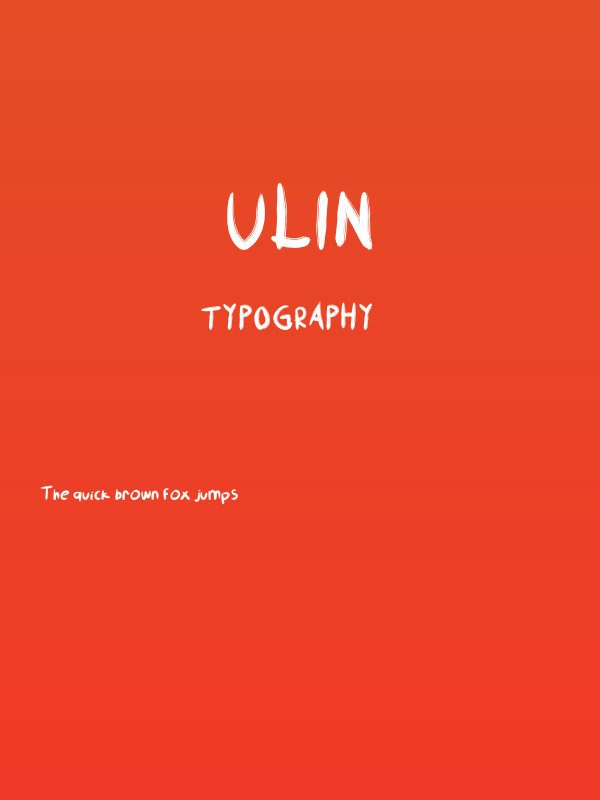 Ulin Poster