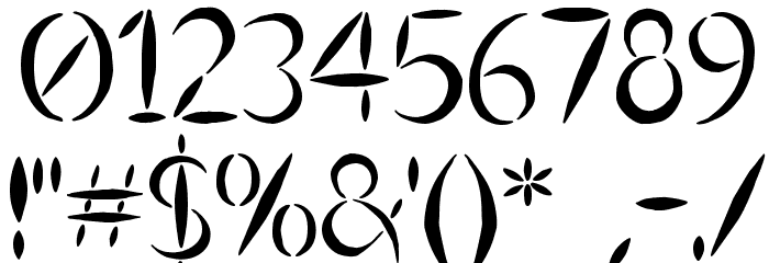 Ulse Freehand Font OTHER CHARS