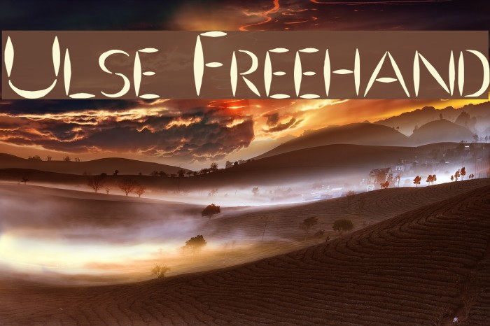 Ulse Freehand Font examples