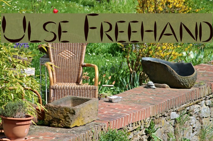 Ulse Freehand Font examples
