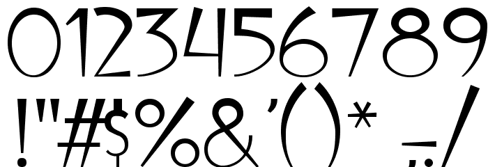 Ultima Campagnoli Font OTHER CHARS