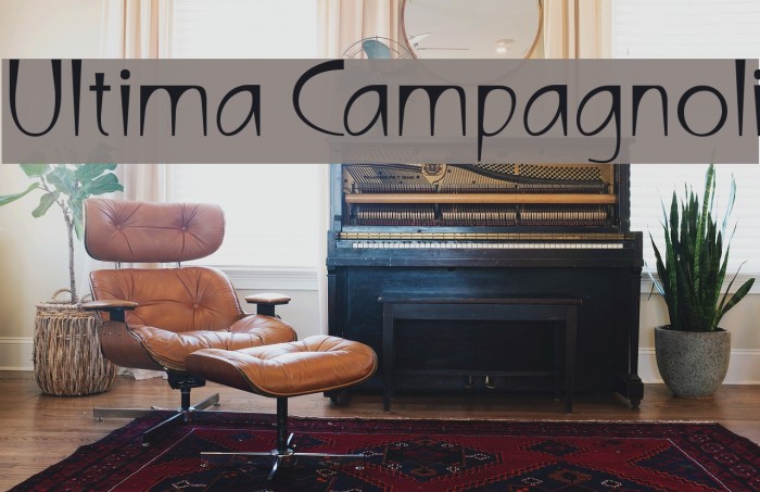 Ultima Campagnoli Font examples