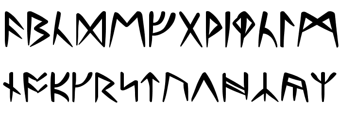 Ultima-Runes Font LOWERCASE