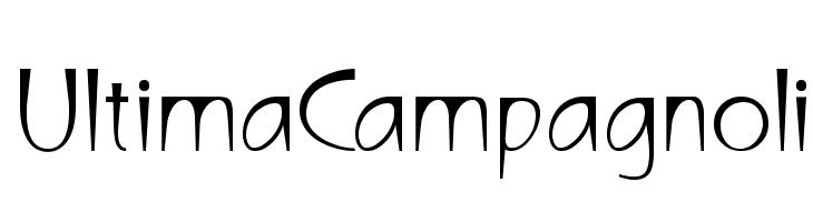 UltimaCampagnoli  नि: शुल्क फ़ॉन्ट्स डाउनलोड