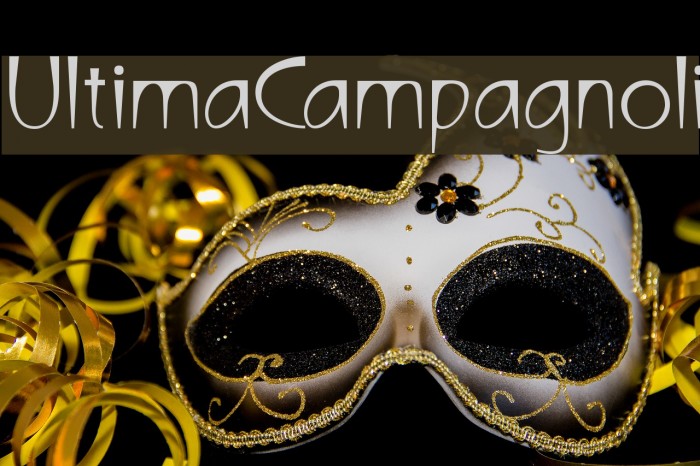 UltimaCampagnoli Font examples