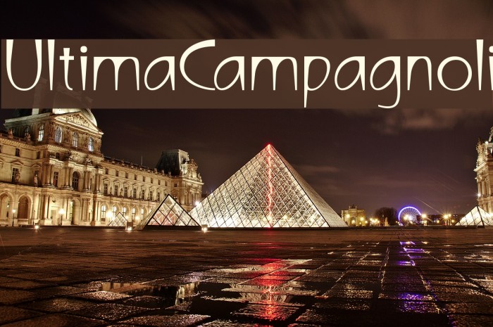 UltimaCampagnoli Font examples