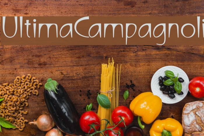 UltimaCampagnoli Font examples