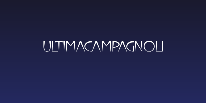 UltimaCampagnoli Social Header
