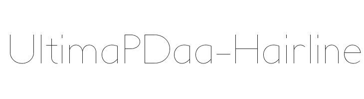 UltimaPDaa-Hairline  لخطوط تنزيل