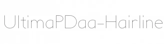 UltimaPDaa-Hairline  Descarca Fonturi Gratis