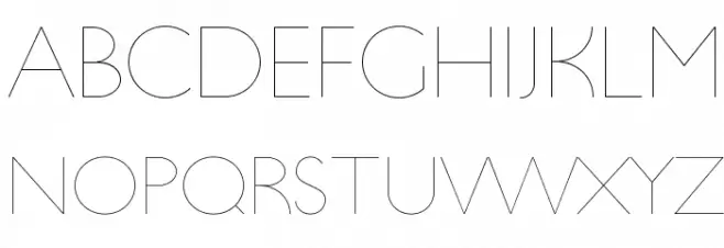 UltimaPDaa-Hairline Font Litere mari