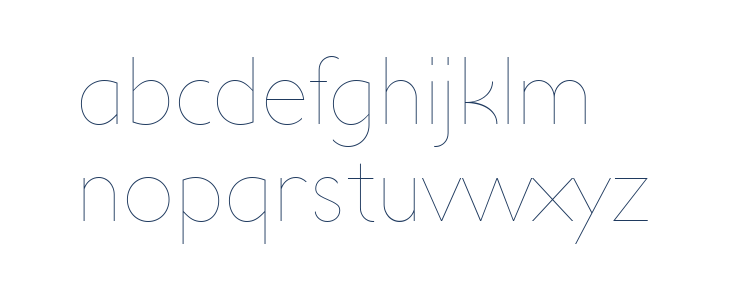 UltimaPDaa-Hairline Lowercase