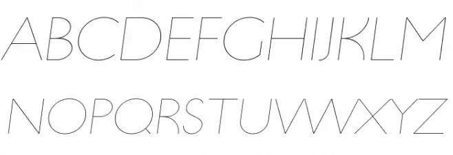 UltimaPDab-HairlineItalic Fuentes MAYÚSCULAS