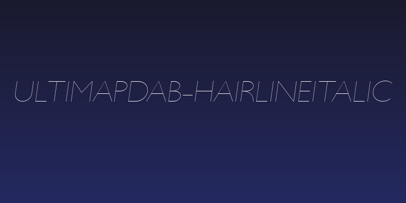 UltimaPDab-HairlineItalic Social Header