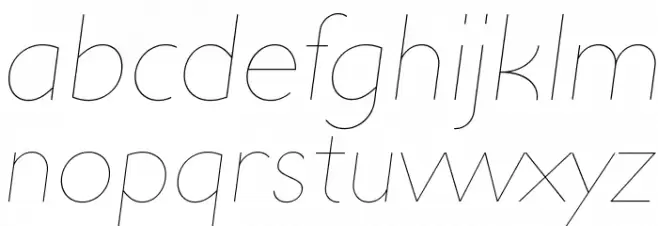 UltimaPDab-HairlineItalic Fuentes MINÚSCULAS