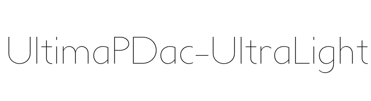 UltimaPDac-UltraLight  नि: शुल्क फ़ॉन्ट्स डाउनलोड