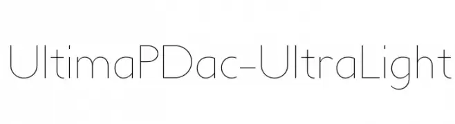 UltimaPDac-UltraLight  Скачать бесплатные шрифты