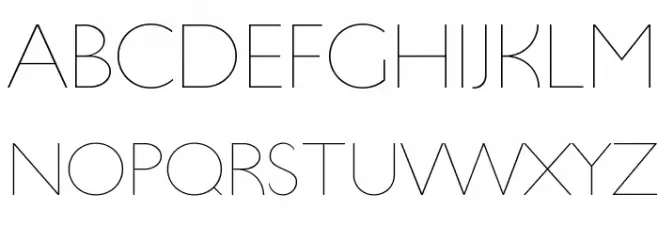 UltimaPDac-UltraLight Schriftart Groß