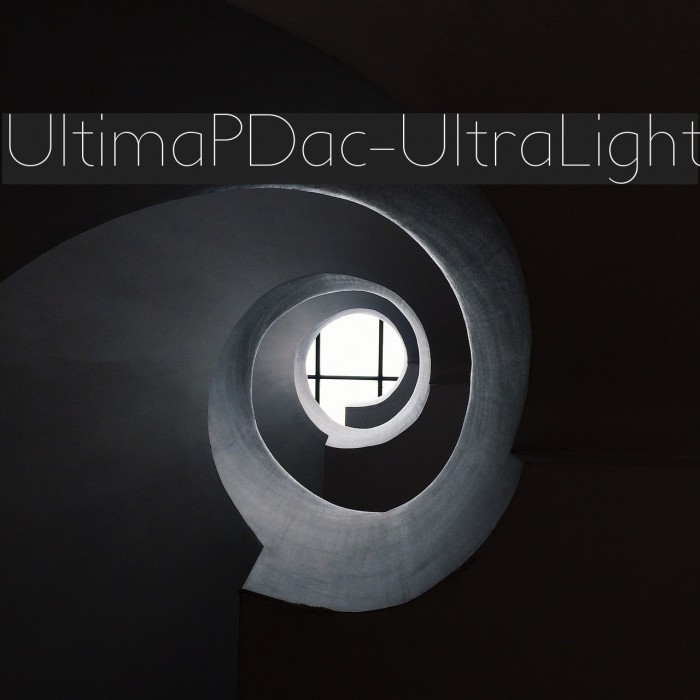 UltimaPDac-UltraLight Font examples