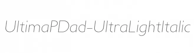 UltimaPDad-UltraLightItalic  नि: शुल्क फ़ॉन्ट्स डाउनलोड