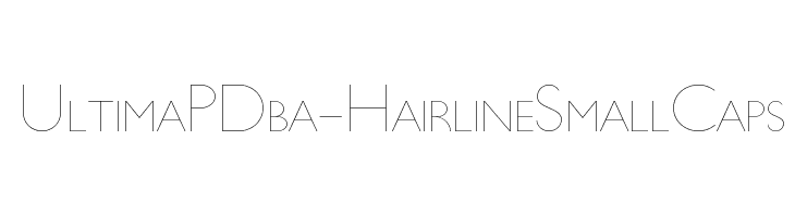 UltimaPDba-HairlineSmallCaps Font