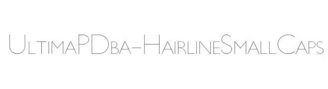 UltimaPDba-HairlineSmallCaps  Descarca Fonturi Gratis