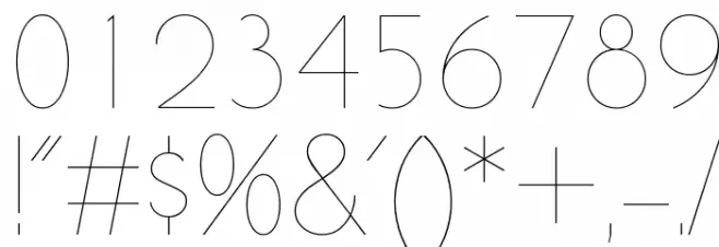 UltimaPDba-HairlineSmallCaps Font OTHER CHARS