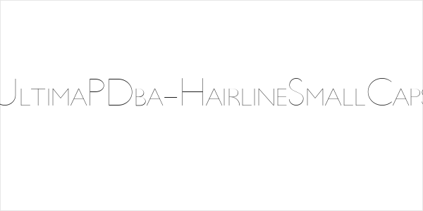 UltimaPDba-HairlineSmallCaps Logo