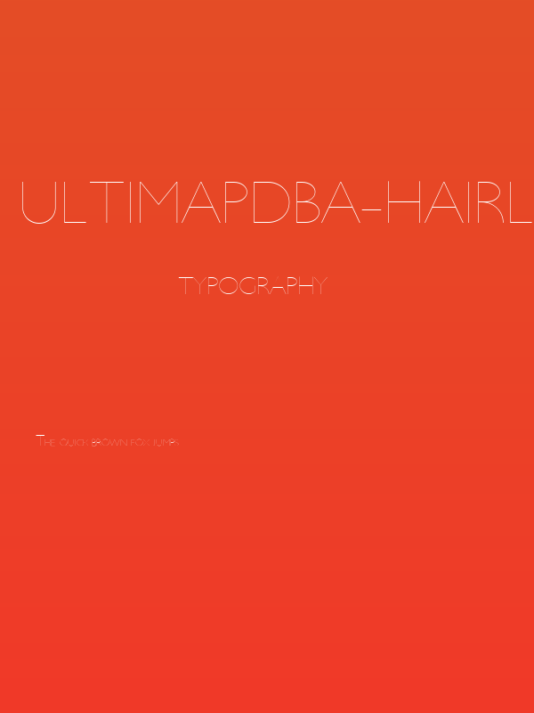 UltimaPDba-HairlineSmallCaps Poster