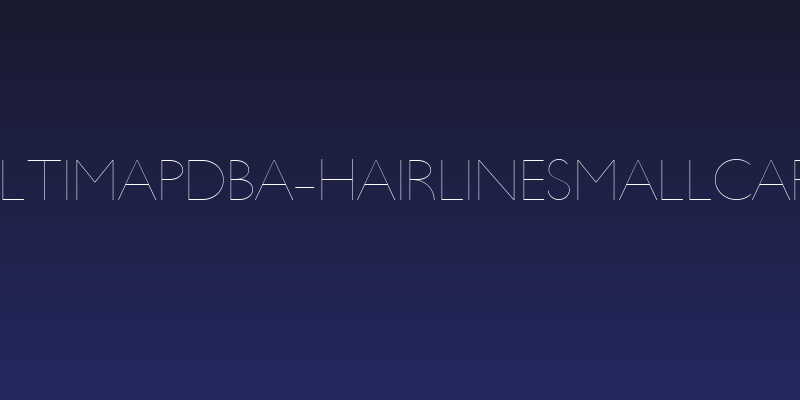 UltimaPDba-HairlineSmallCaps Social Header