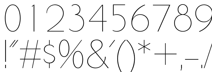 UltimaPDbc-UltraLightSmallCaps Font OTHER CHARS