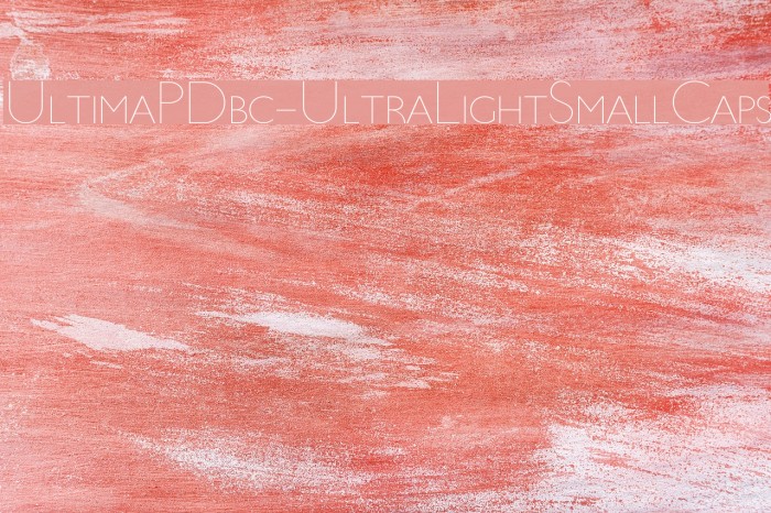 UltimaPDbc-UltraLightSmallCaps Font examples