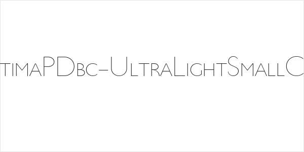 UltimaPDbc-UltraLightSmallCaps Logo