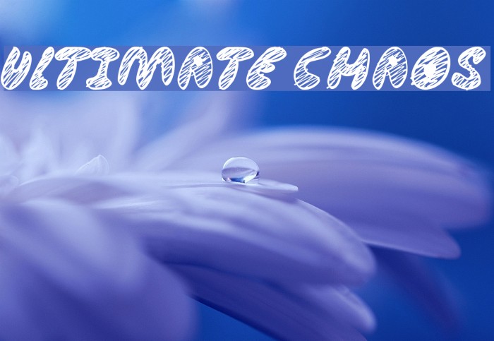 Ultimate Chaos Font examples