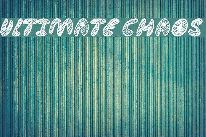 Ultimate Chaos Font examples