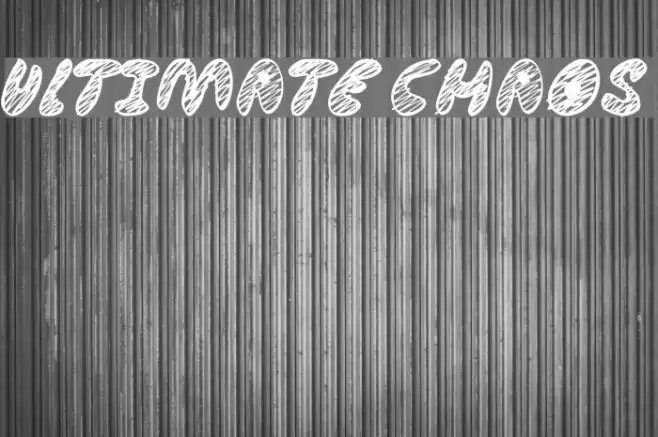 Ultimate Chaos Font examples