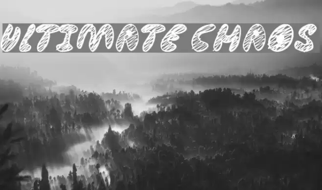 Ultimate Chaos Font examples