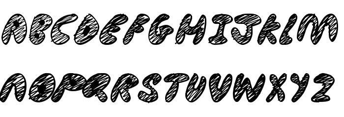 Ultimate Chaos Font LOWERCASE