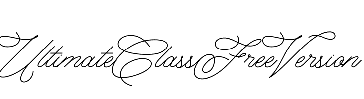 Ultimate Class Free Version  baixar fontes gratis