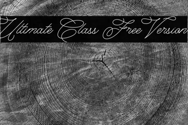 Ultimate Class Free Version Font examples