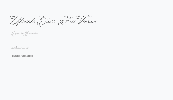 Ultimate Class Free Version Business Card